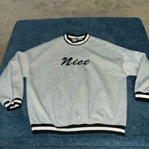 Grey Sweatshirt ‘Nice’
